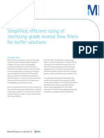 Simplified, Efficient Sizing of Sterilizing-Grade Normal Flow Filters For Buffer Solutions