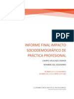 Informe de Impacto Sociodemográfico