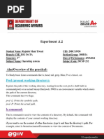 1.2 Worksheet OS Lab-1