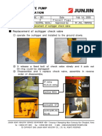 Replacement of Outrigger Check Valve : Vertical MOLI