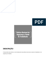 Política Nacional de Segurança e Saúde Do Trabalhador