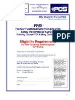 TÜV FSEng Eligibility Form ER04 for Premier FS Training Course