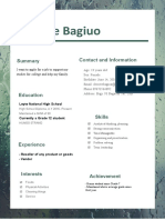 Dessere Bagiuo: Contact and Information