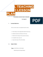 Final Teaching Demo Lesson Plan: Thursday, January 8, 2015