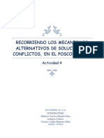 Actividad 4 - Recorriendo Los Mecanismos Alternativos de Solución de Conflictos, en El Posconflic