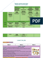 Agenda Semana Del 12 Al 16 de Julio