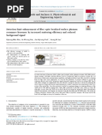 Detection limit enhancement of fiber optic localized surface plasmon resonance biosensor by increased scattering efficiency and reduced background signal