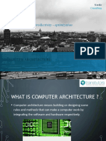 Innovation - Productivity - Optimization: Computer Architecture