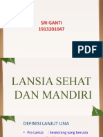 Lansia Sehat Dan Mandiri