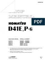 D41E-6 D41P-6 Série B20001 e Acima