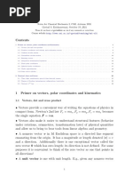 Notes For Classical Mechanics I, CMI, Autumn 2021 Govind S. Krishnaswami, October 19, 2021