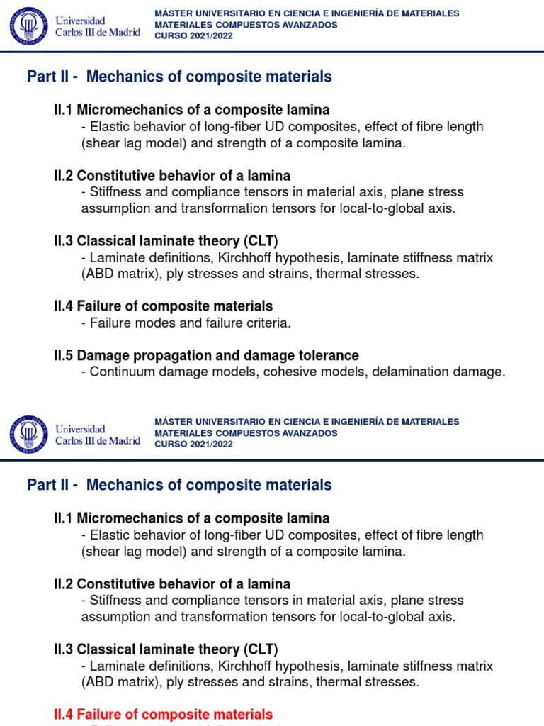 Advanced Composite Materials Mechanics | PDF | Composite Material ...