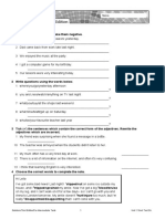 Solutionsthird Editionpre-Intermediate Tests: 1 Unit 1 Short Test 2A