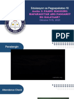 EsP 10 Aralin 3 - Paano Magiging Mapanagutan Ang Paggamit NG Kalayaan - 10.11 15.2021