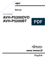 AVH-P5200DVD AVH-P5200BT: Operation Manual