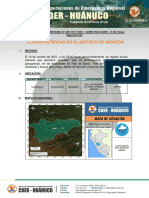 REPORTE COMPLEMENTARIO #439 - LLUVIAS INTENSAS EN EL DISTRITO DE MONZÓN - HUÁNUCO Cierre