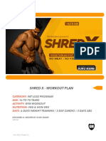 Shred X - Workout Plan