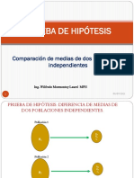 Clase Virtual s13 - Prueba de Hipótesis (Dos Muestras Independientes)