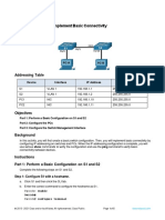 Lab3 Packet Tracer - Implement Basic Connectivity: Topología