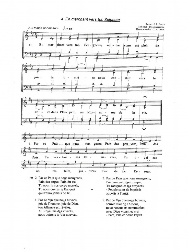 En Marchant Vers Toi Seigneur Pdf