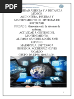 Gestión de riesgos en mantenimiento de software