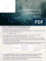 Biochemical Reaction Stoichiometry and Equilibria