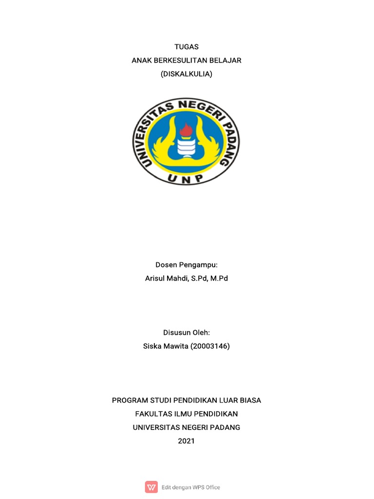 DISKALKULIA | PDF