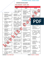 CRITERIOS DE EVALUACIÓN 4to LUCHITO