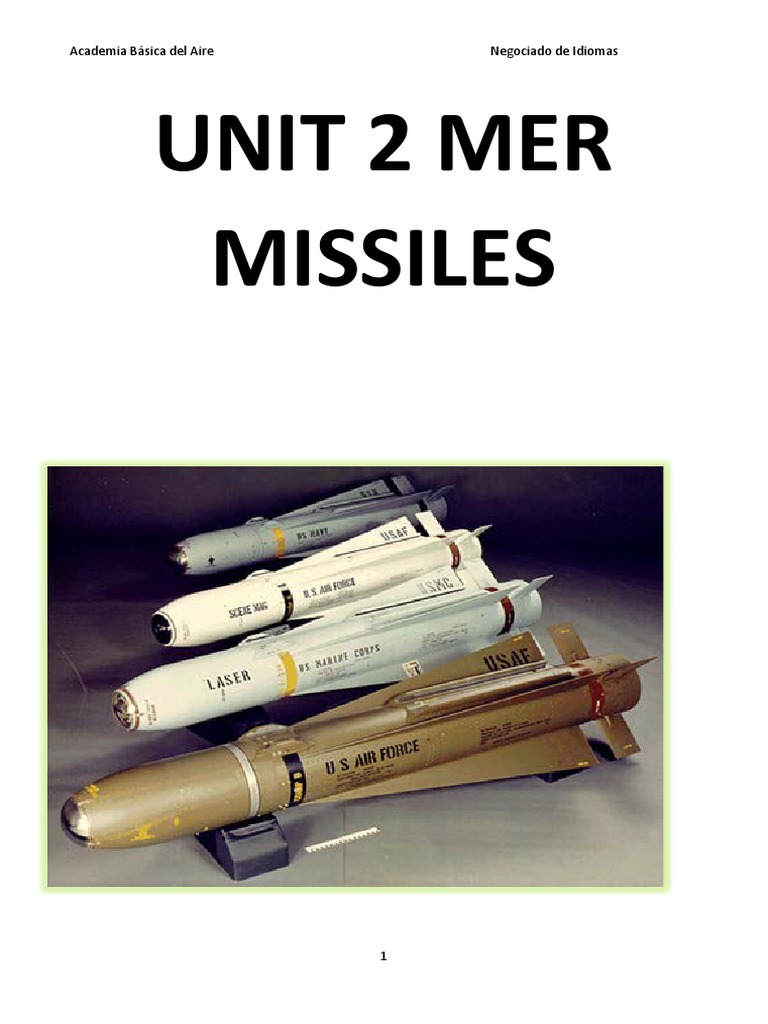 Unit 2 Mer | PDF | Missile | Fuze