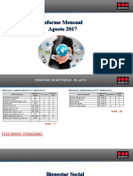 Informe de Gestion Del Mes de Agosto Del 2017