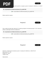 AOL 3 RESISTÊNCIA DOS MATERIAIS APLICADA
