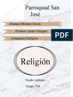 Cuaderno de religion grado sexto 