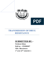 DRUG RESISTANCE TRANSMISSION