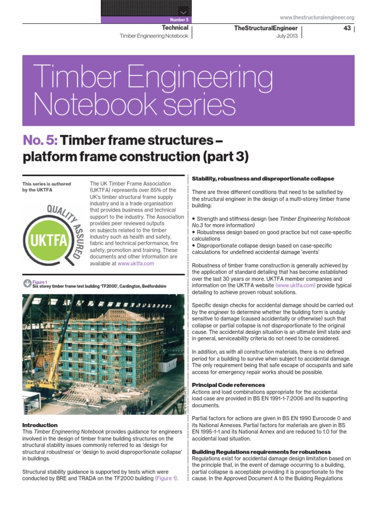 Timber Frame Construction Robustness Guide | PDF | Beam (Structure ...