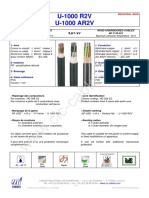 U-1000 R2V U-1000 AR2V: Cables Rigides Non Armes NF C 32-321