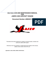 Instruction and Maintenance Manual FOR Jabiru 2200 Aircraft Engine Document Number JEM2201-7