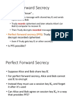 Perfect Forward Secrecy: - Consider This "Issue"