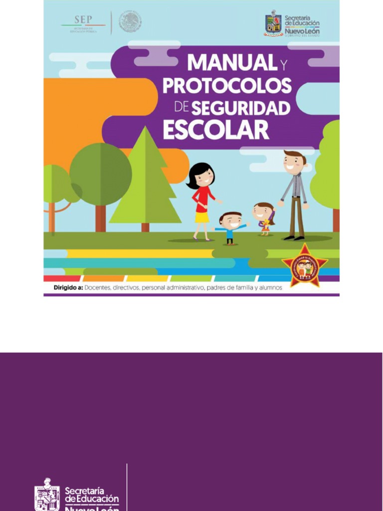 Protocolo de Seguridad Escolar Nuevo León | PDF | Primeros auxilios ...