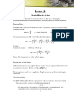 Lecture (4) : Reaction Rates