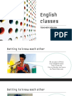English Classes: Teacher Débora