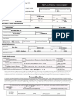 McGrayel Credit Application