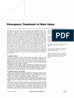 Emergency Treatment of Burn Injury