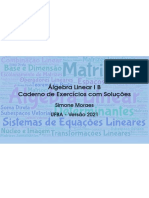 Caderno de Exercícios - Álgebra Linear I B - Soluções