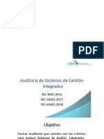 Auditoria de Gestion Calidad Iso2001