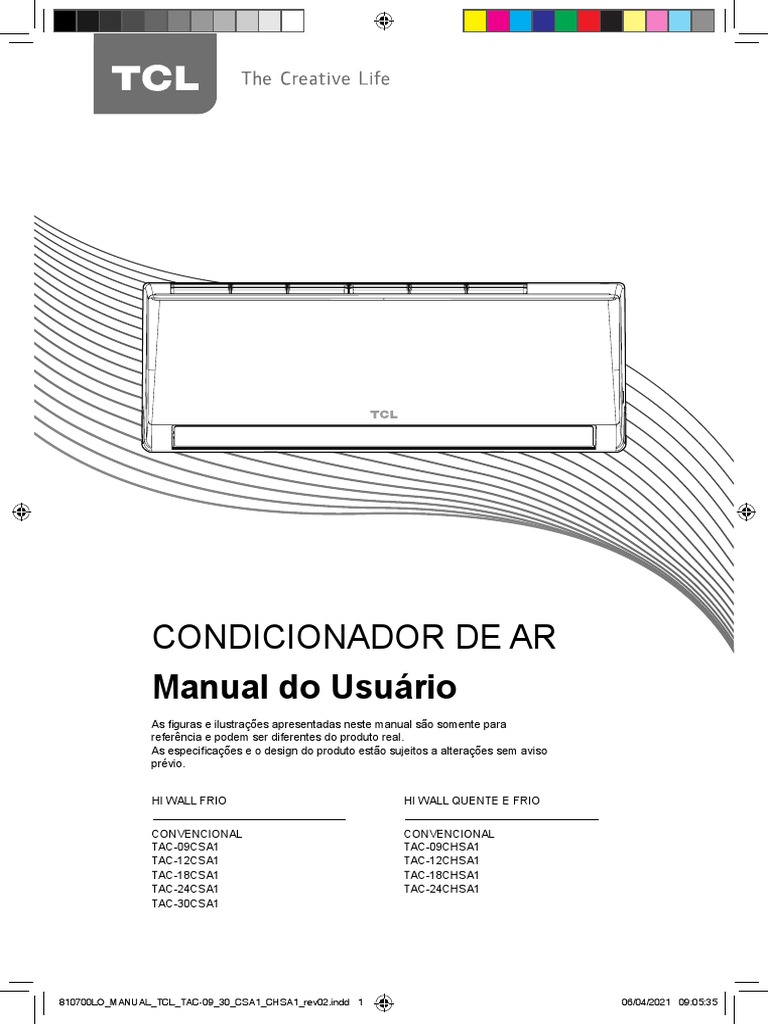 Manual do Ar Condicionado TCL TAC | PDF | Reciclagem | Desperdício