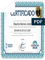 Certificado Processo N. 0816443-92.2014.8.12.0001