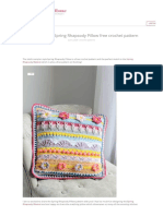 Stitch Sampler Spring Rhapsody Pillow Free Crochet Pattern