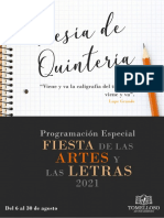 Programa Fiesta de Las Artes y Las Letras 2021, Ayuntamiento de Tomelloso