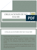 Obligaciones de No Hacer