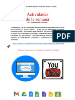 Actividades Del 29.09 Al 02.10 - Gestión Del Aula Virtual